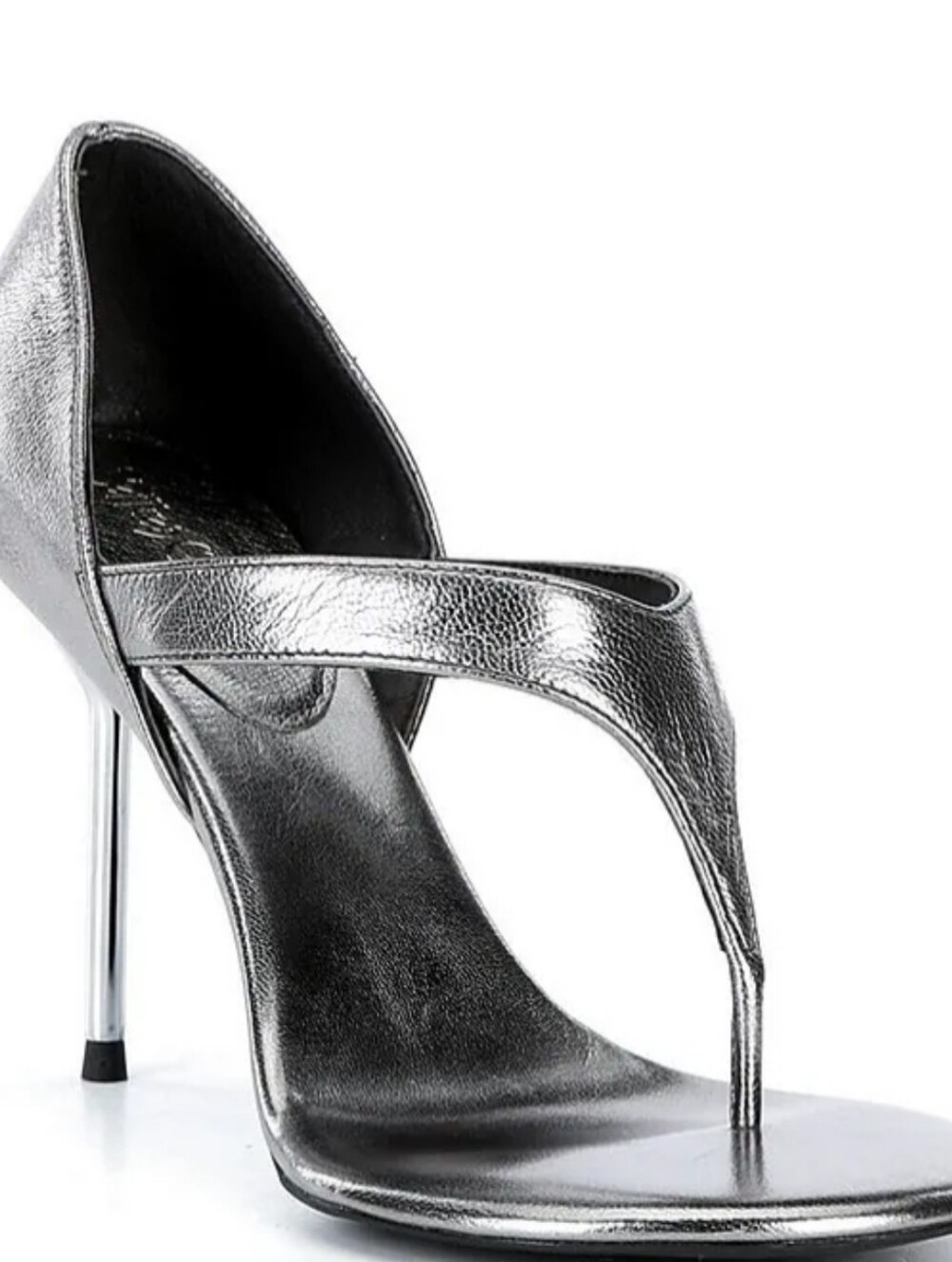 Jeffrey Campbell Rhian Metallic Thong High Heel Sandals
